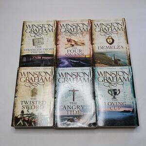 Winston Graham Poldark Series Lot 6 Books Multicolor Good Historical Fiction